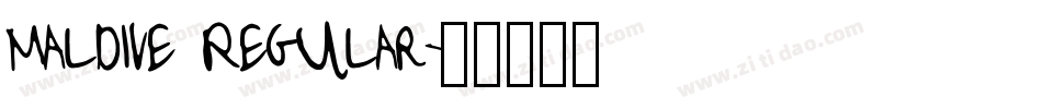 Maldive Regular字体转换